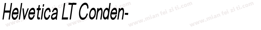 Helvetica LT Conden字体转换